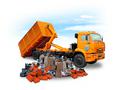 Вывоз мусора производится контейнерами различных объёмов от 8 м<sup>3</sup> до 33 м<sup>3</sup>
